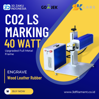 Zaiku Industrial CO2 Laser Marking 40 Watt Engrave Wood Leather Rubber - Tanpa Komputer